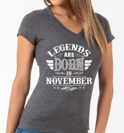 Playera Legends Noviembre Cuello en V